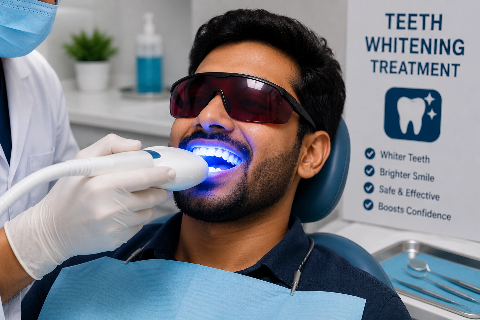 Teeth whitening treatment in Bangalore at PRALASH clinic