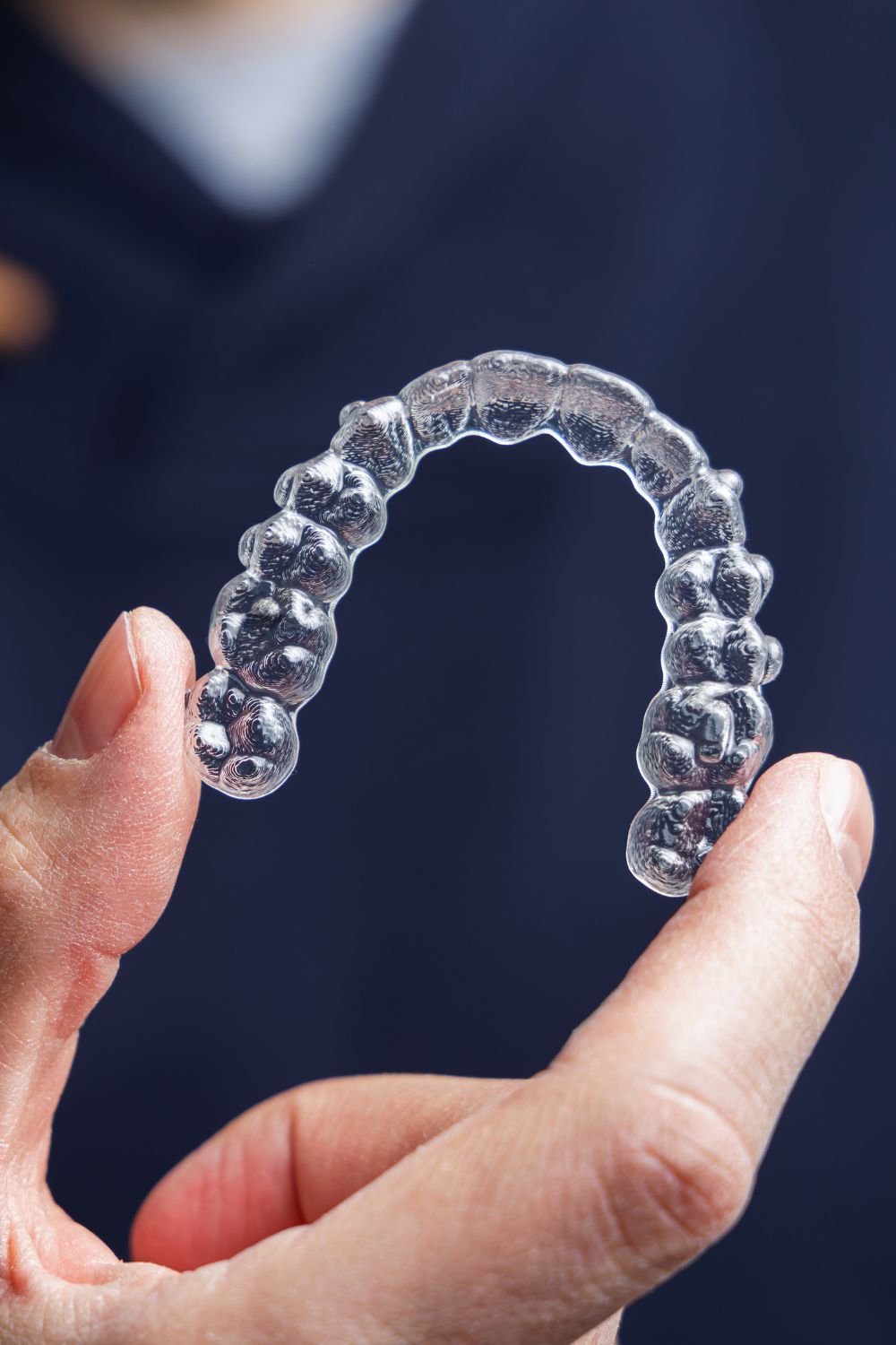 Clear aligners for teeth straightening in HRBR Layout